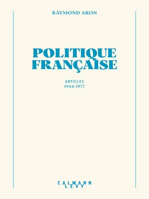 cover image of Politique française